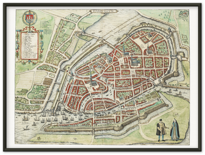 Historical city map  Test product horizontal 3 sizes