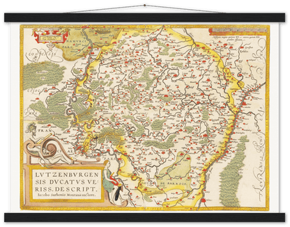 Historische Landkarte Luxemburg um 1609 - Kartenhandlung Rothert