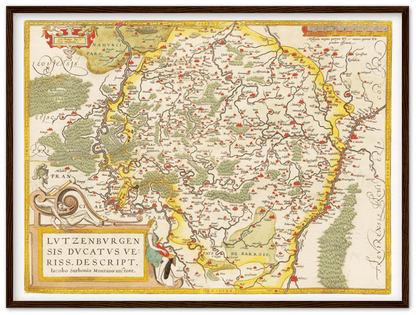 Historische Landkarte Luxemburg um 1609 - Kartenhandlung Rothert
