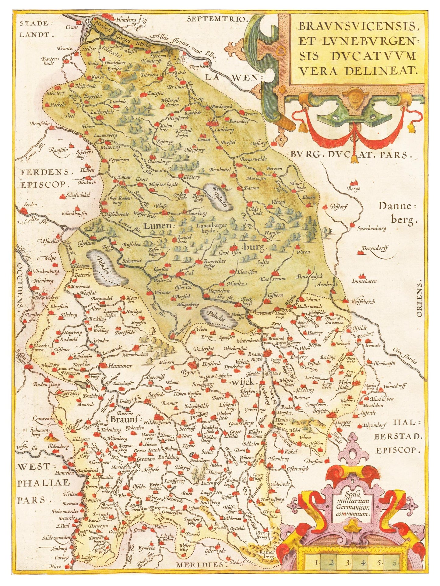 Historical city map  Test product horizontal 3 sizes