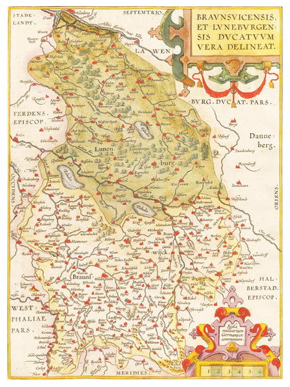 Historical city map  Test product horizontal 3 sizes