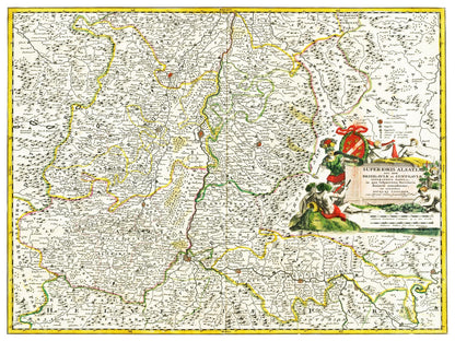 Historical city map  Test product horizontal 3 sizes