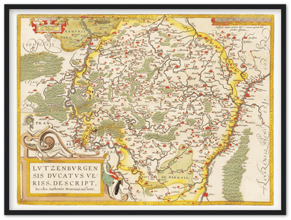 Historische Landkarte Luxemburg um 1609 - Kartenhandlung Rothert
