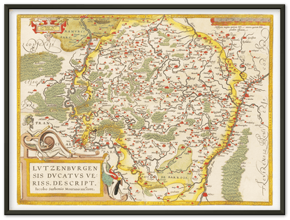 Historische Landkarte Luxemburg um 1609 - Kartenhandlung Rothert