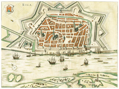 Historical city map  Test product horizontal 3 sizes