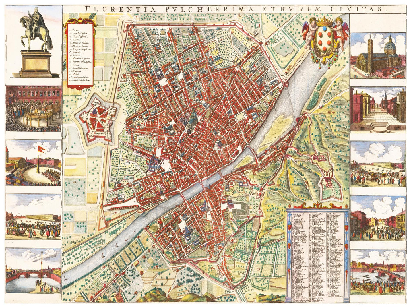 Historical city map  Test product horizontal 3 sizes