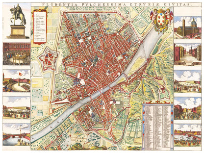 Historical city map  Test product horizontal 3 sizes
