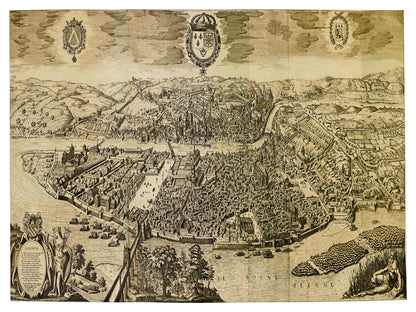Historical city map  Test product horizontal 3 sizes