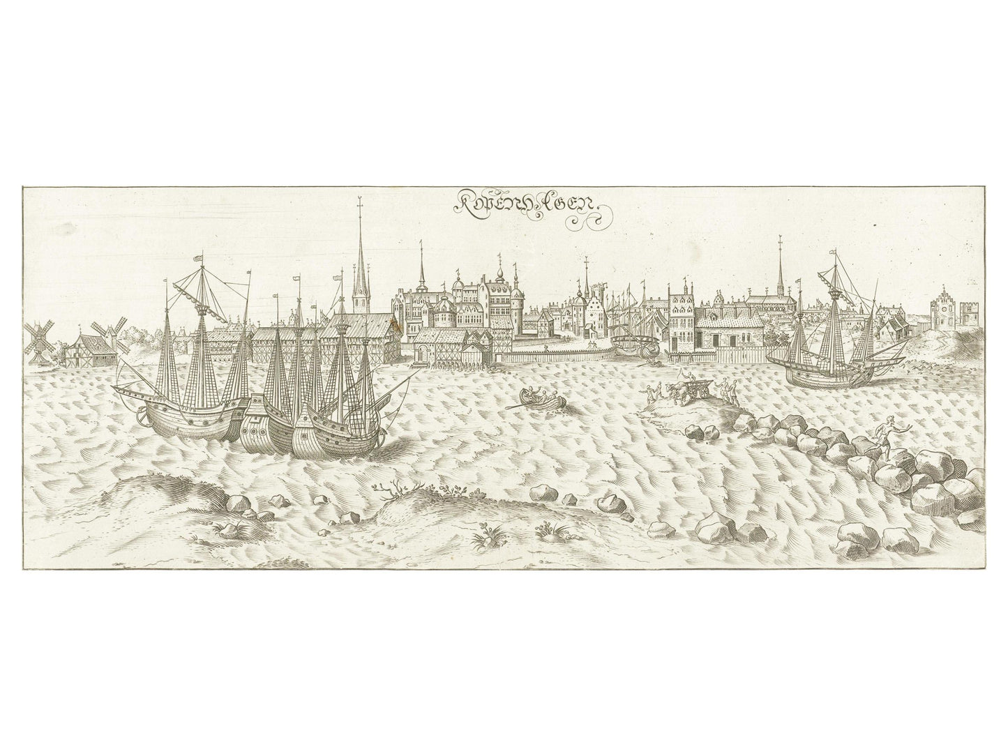 Historical city map  Test product horizontal 3 sizes