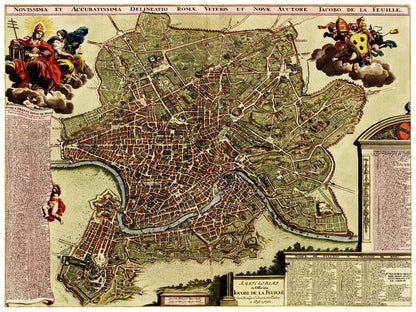 Historical city map  Test product horizontal 3 sizes