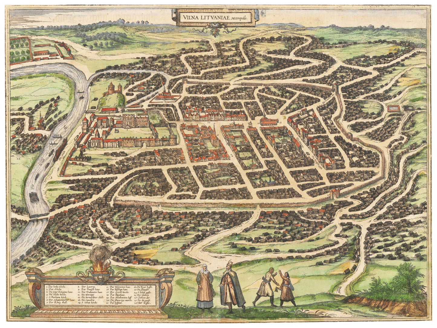 Historical city map  Test product horizontal 3 sizes