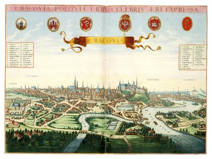 Historical city map  Test product horizontal 3 sizes