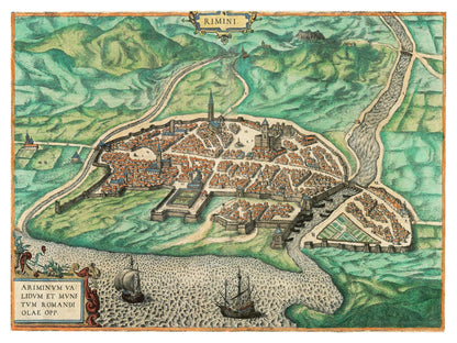 Historical city map  Test product horizontal 3 sizes