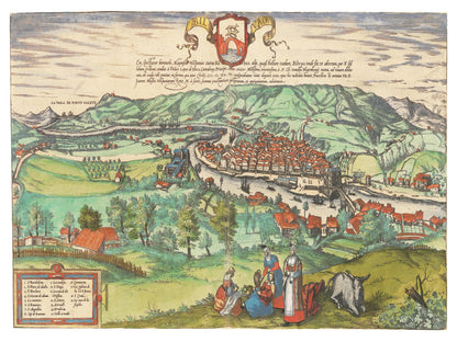 Historical city map  Test product horizontal 3 sizes