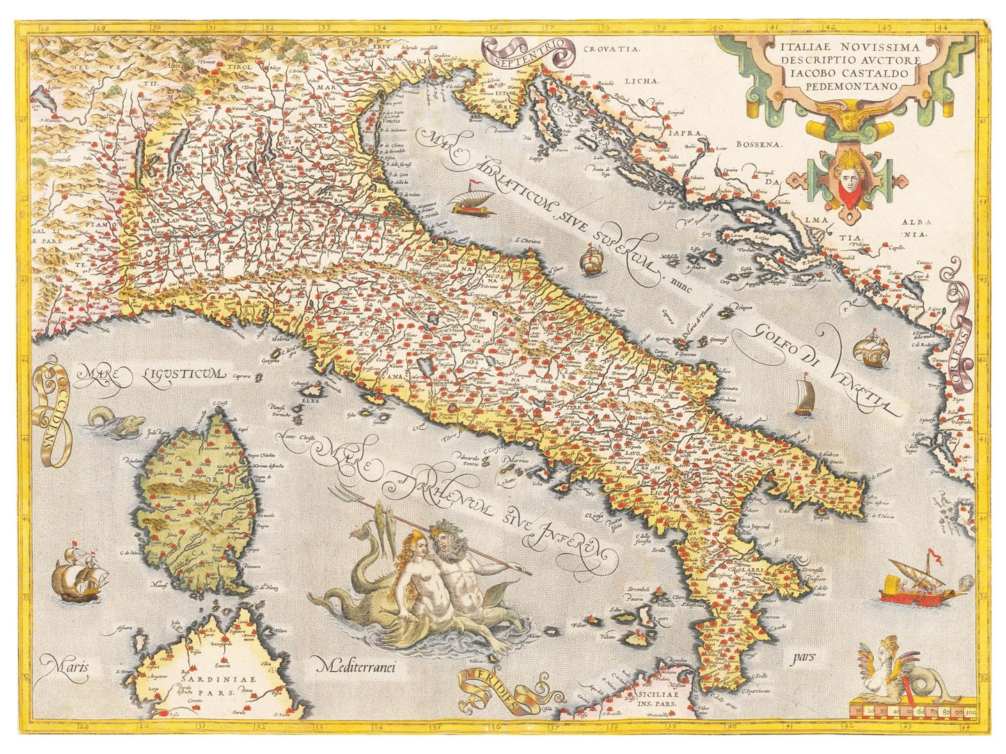 Historical city map  Test product horizontal 3 sizes