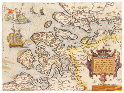 Historical city map  Test product horizontal 3 sizes