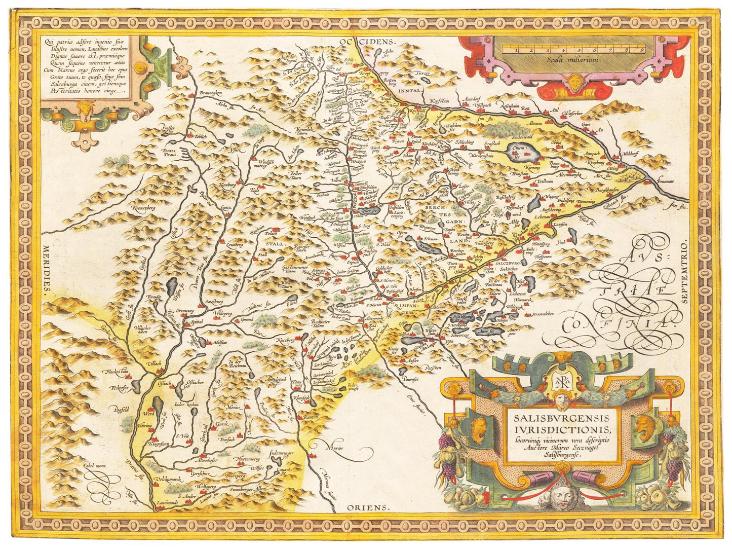 Historical city map  Test product horizontal 3 sizes