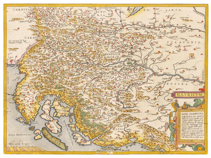 Historical city map  Test product horizontal 3 sizes