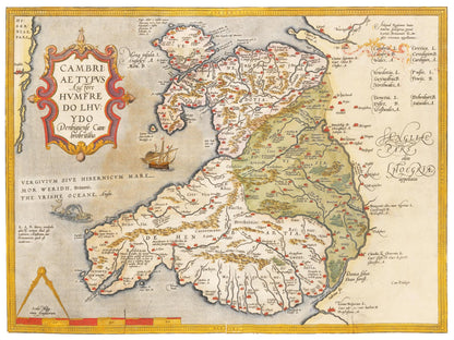 Historical city map  Test product horizontal 3 sizes