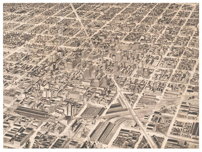 Historical city map  Test product horizontal 3 sizes