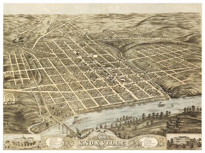 Historical city map  Test product horizontal 3 sizes