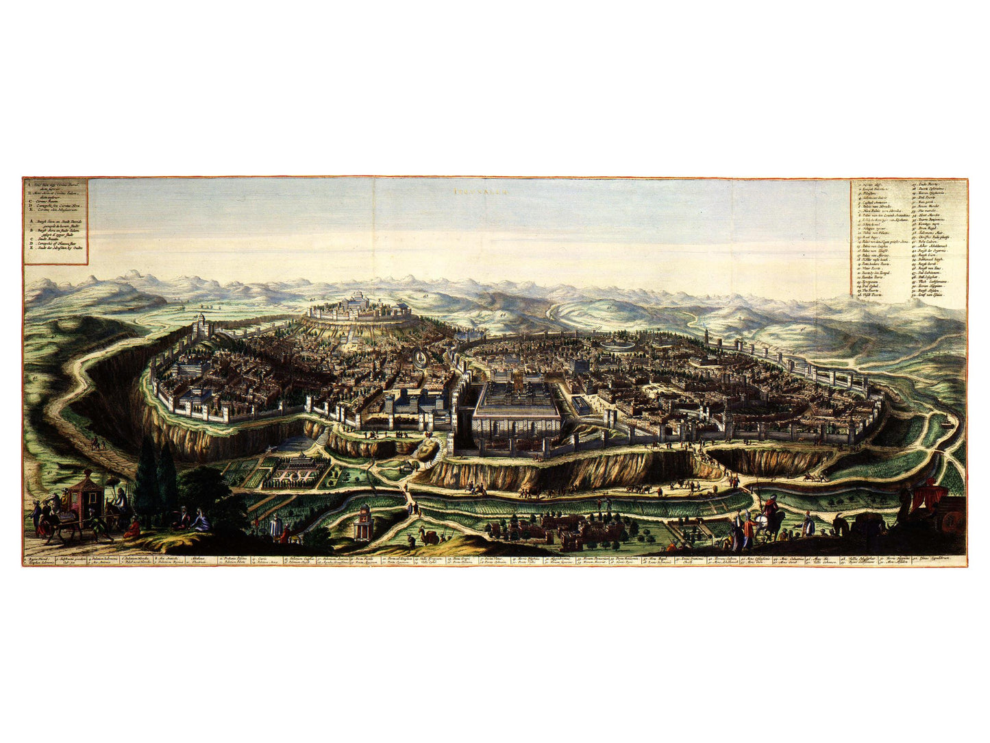 Historical city map  Test product horizontal 3 sizes