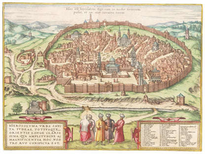 Historical city map  Test product horizontal 3 sizes