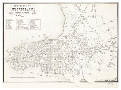 Historical city map  Test product horizontal 3 sizes