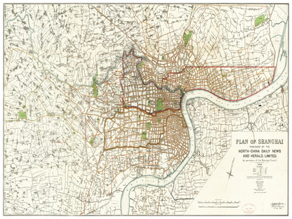 Historical city map  Test product horizontal 3 sizes