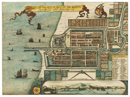 Historical city map  Test product horizontal 3 sizes