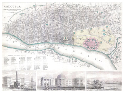 Historical city map  Test product horizontal 3 sizes