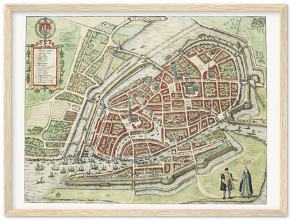 Historical city map  Test product horizontal 3 sizes