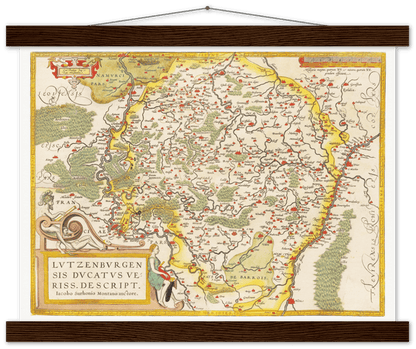 Historische Landkarte Luxemburg um 1609 - Kartenhandlung Rothert