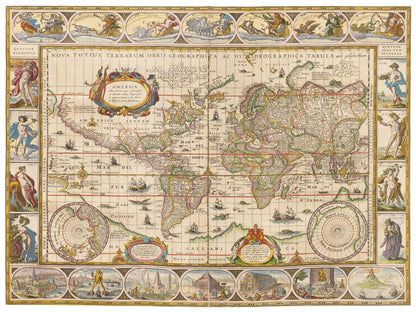 Historical city map  Test product horizontal 3 sizes
