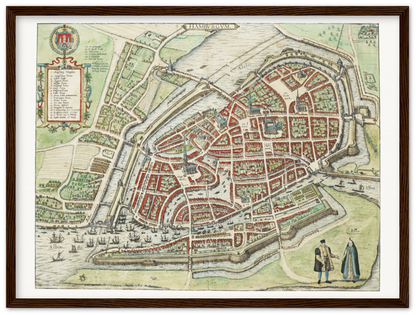 Historical city map  Test product horizontal 3 sizes