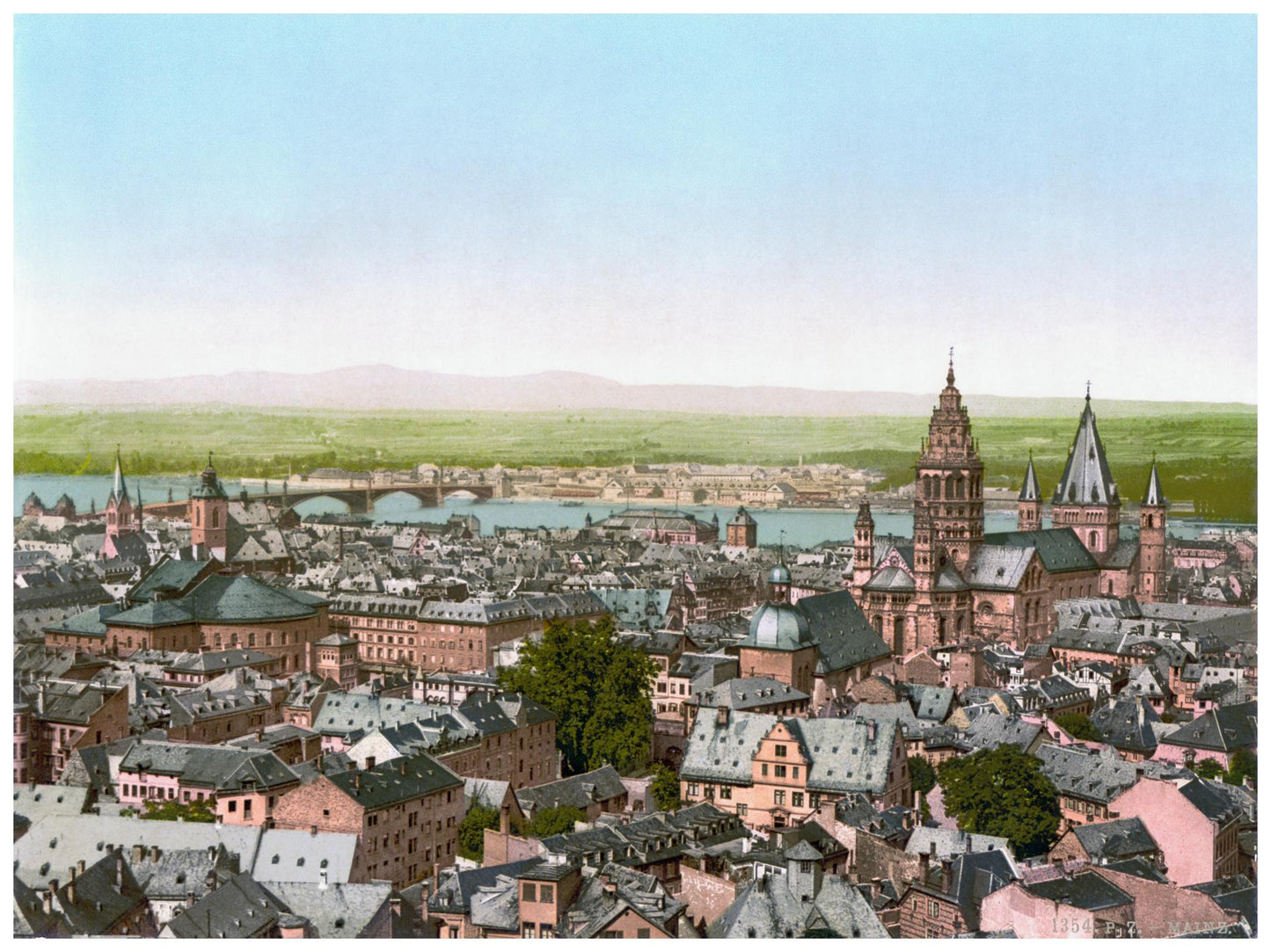 Historische Ansicht Mainz um 1890