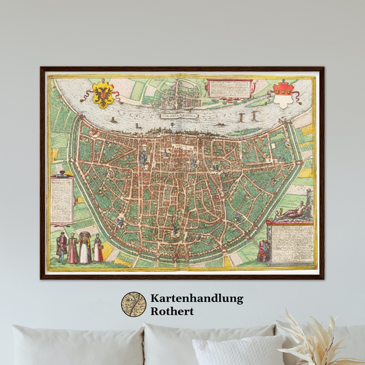 Historischer Stadtplan Köln um 1570