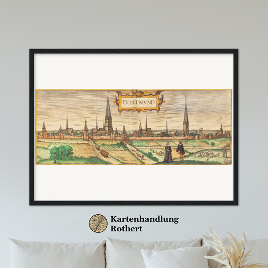 Historische Stadtansicht Dortmund um 1592