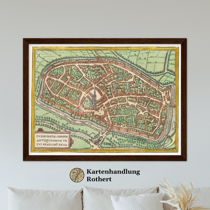 Historical city map  Test product horizontal 3 sizes