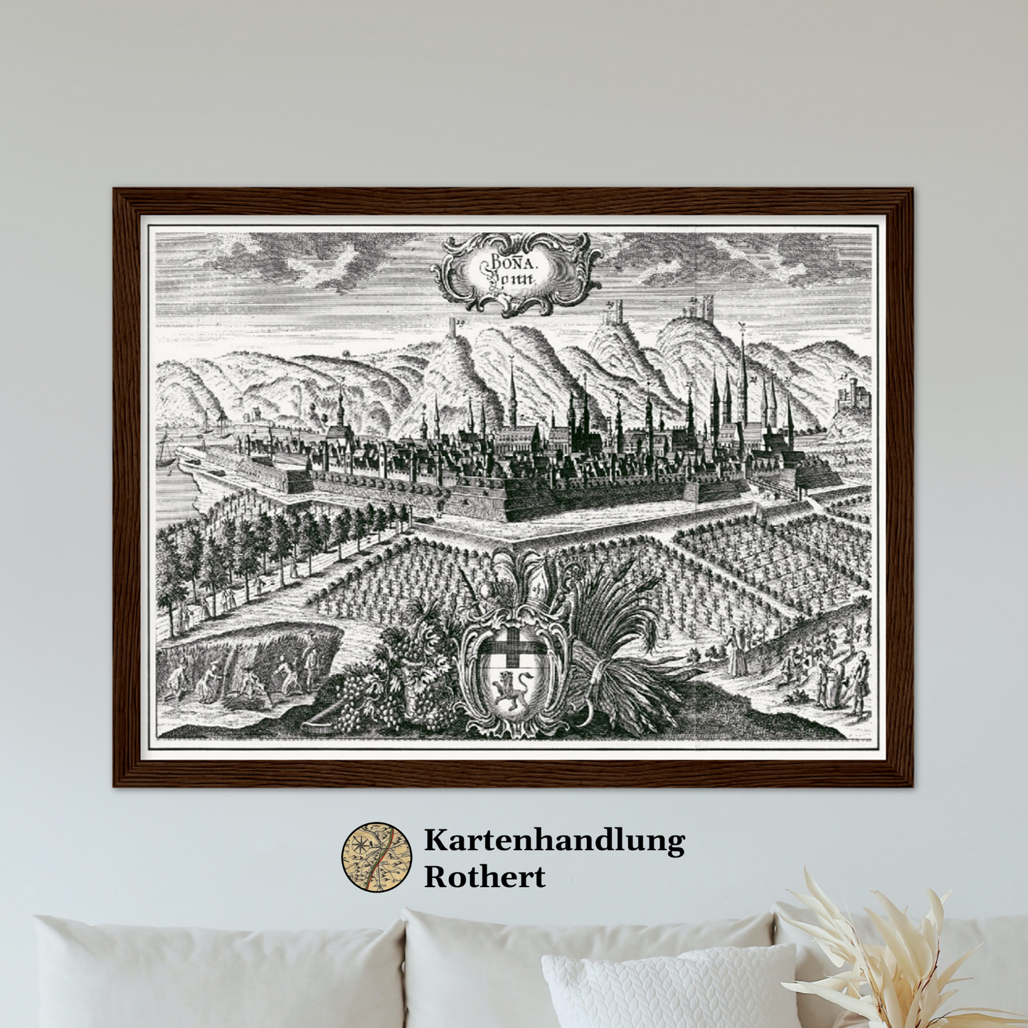 Historische Stadtansicht Bonn um 1700