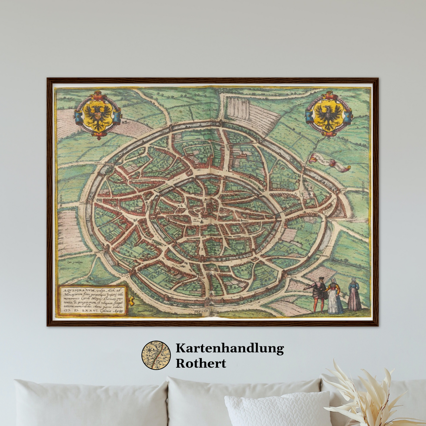 Historical city map  Test product horizontal 3 sizes
