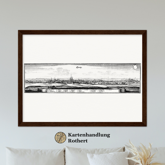 Historical city map  Test product horizontal 3 sizes