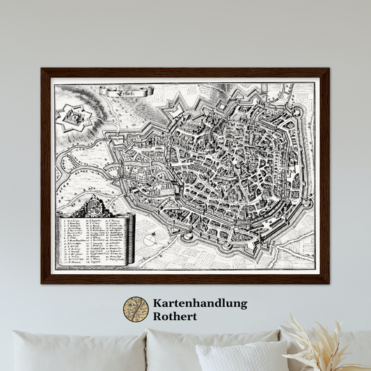 Historical city map  Test product horizontal 3 sizes