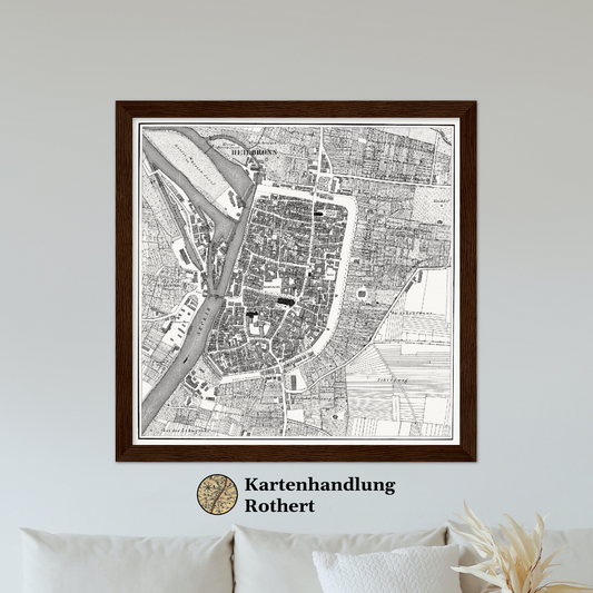 Historischer Stadtplan Heilbronn um 1834