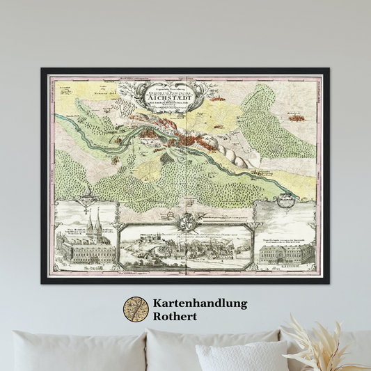 Historische Stadtansicht Eichstätt um 1730