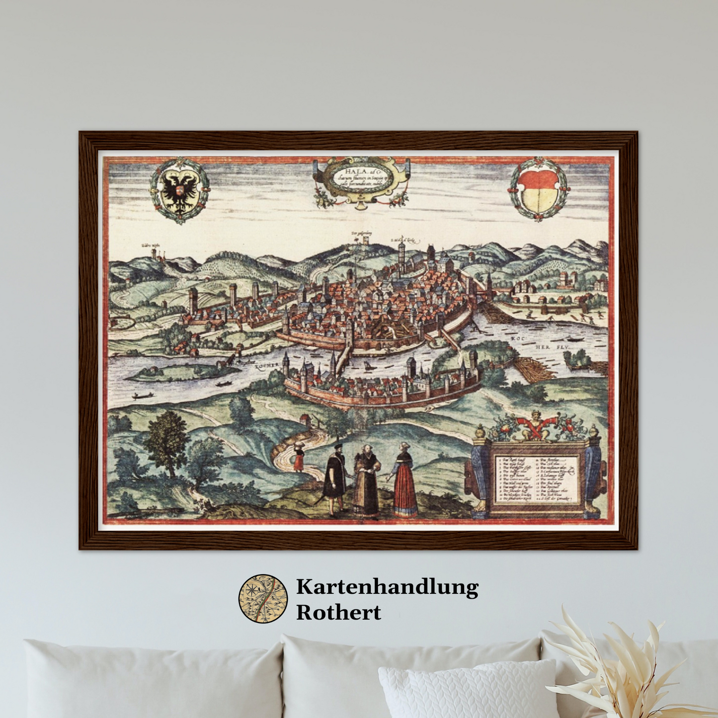Historical city map  Test product horizontal 3 sizes
