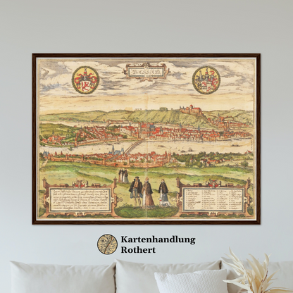 Historical city map  Test product horizontal 3 sizes