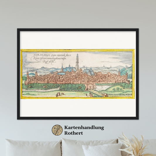 Historische Stadtansicht Nördlingen um 1570