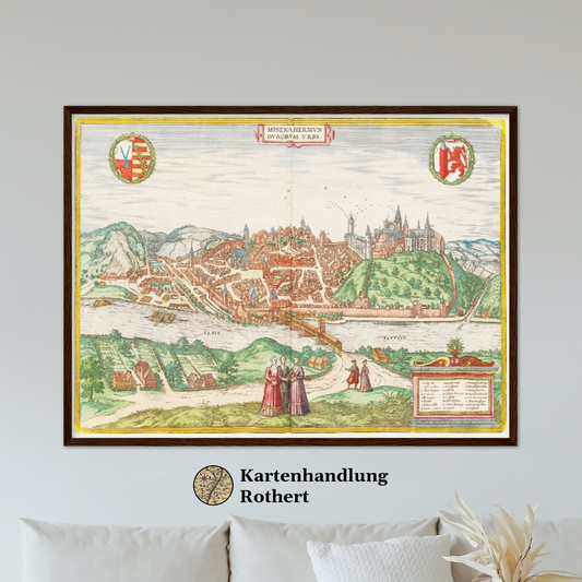 Historical city map  Test product horizontal 3 sizes