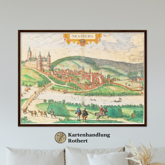 Historische Stadtansicht Arnsberg um 1592